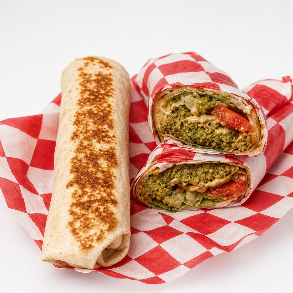 Blazin Falafel Veggie Shawarma.